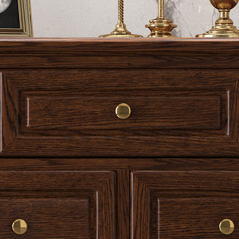 Glam Horizontal Storage Chest 16.2" Wide Bedroom Wooden Chest with Drawers