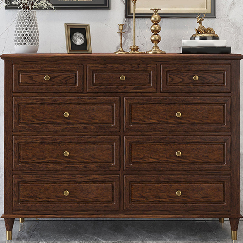 Glam Horizontal Storage Chest 16.2" Wide Bedroom Wooden Chest with Drawers