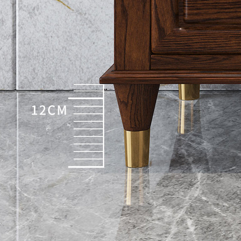 Glam Horizontal Storage Chest 16.2" Wide Bedroom Wooden Chest with Drawers