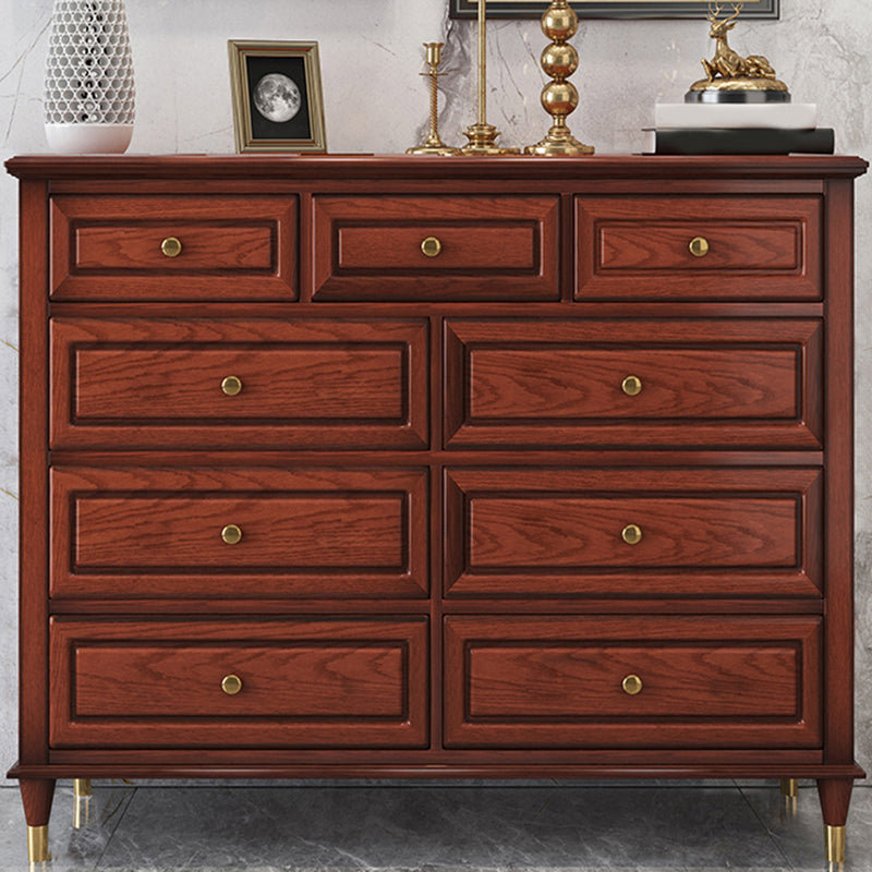 Glam Horizontal Storage Chest 16.2" Wide Bedroom Wooden Chest with Drawers
