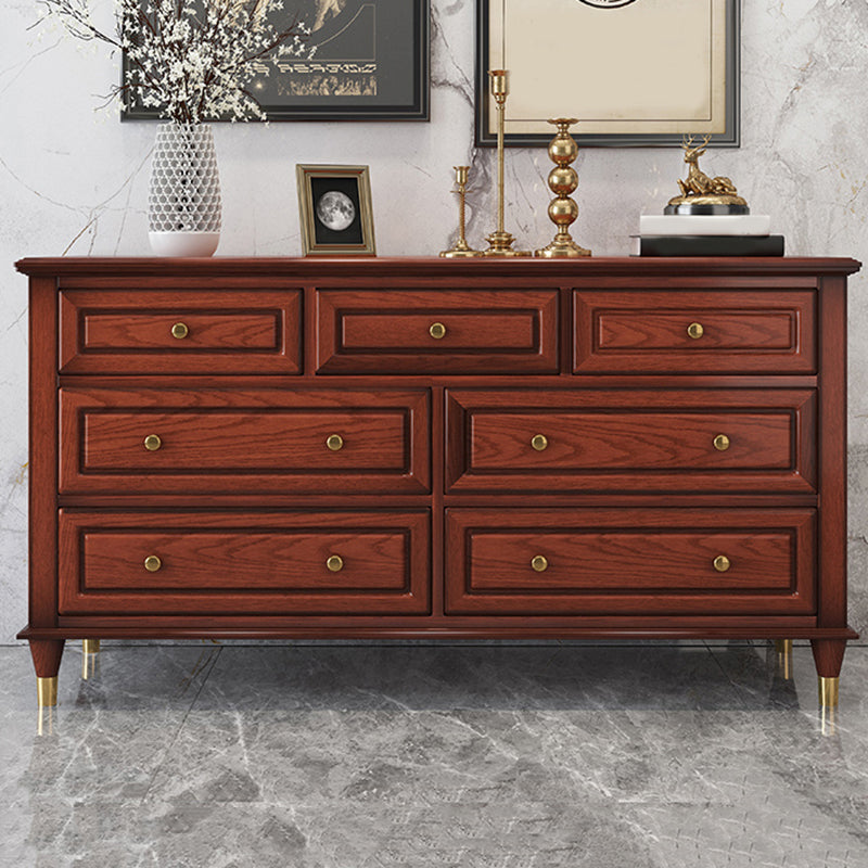 Glam Horizontal Storage Chest 16.2" Wide Bedroom Wooden Chest with Drawers