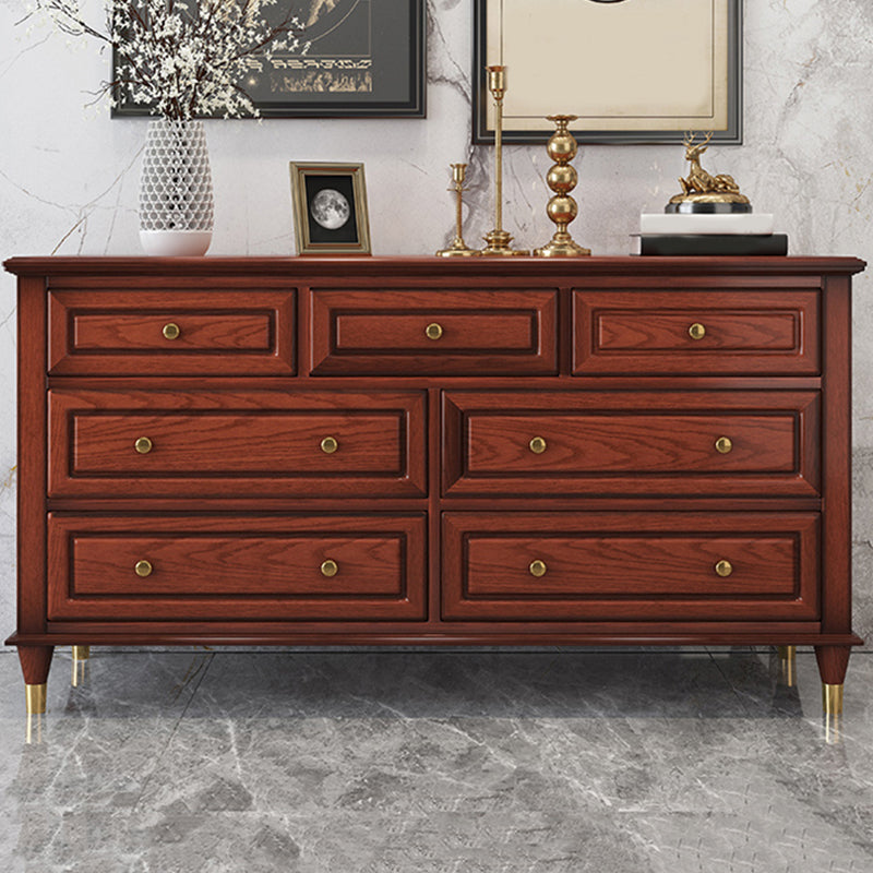 Glam Horizontal Storage Chest 16.2" Wide Bedroom Wooden Chest with Drawers