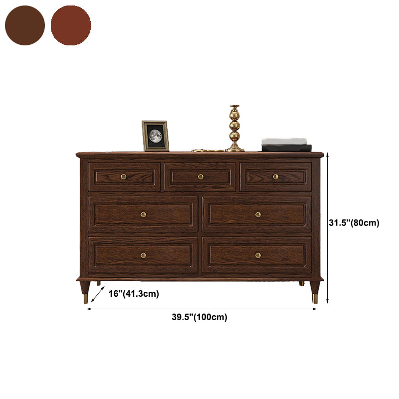Glam Horizontal Storage Chest 16.2" Wide Bedroom Wooden Chest with Drawers