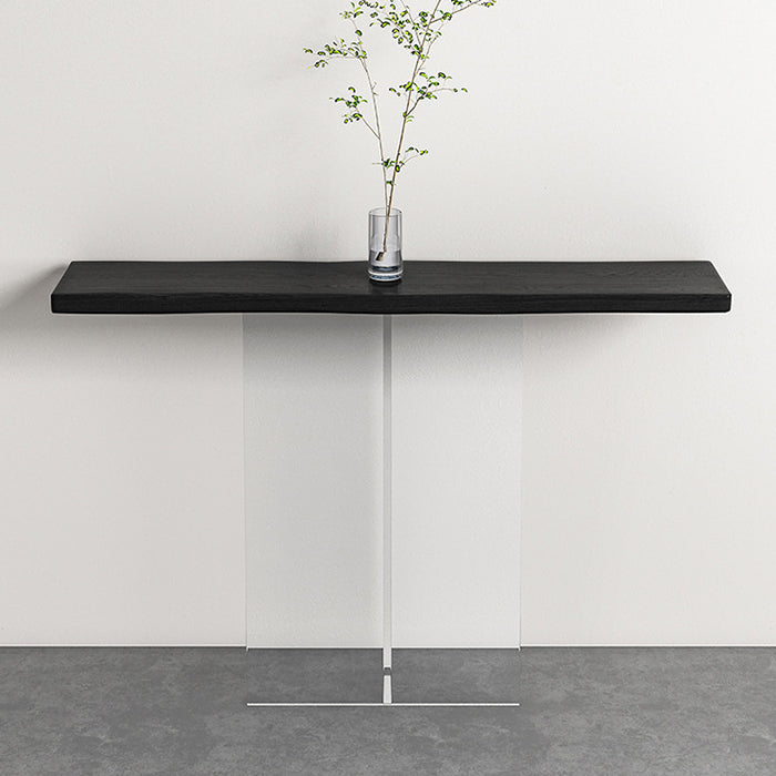 11.8" W Console Table Acrylic Contemporary Rectangle Console