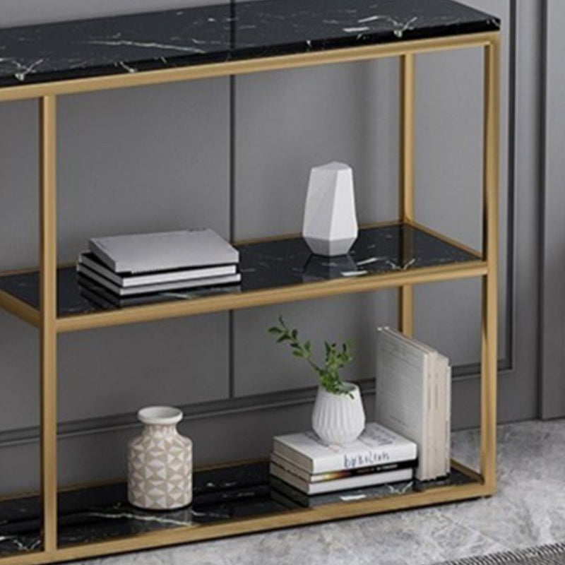 11.8" W Rectangle End Table Storage Slate Glam Console Table