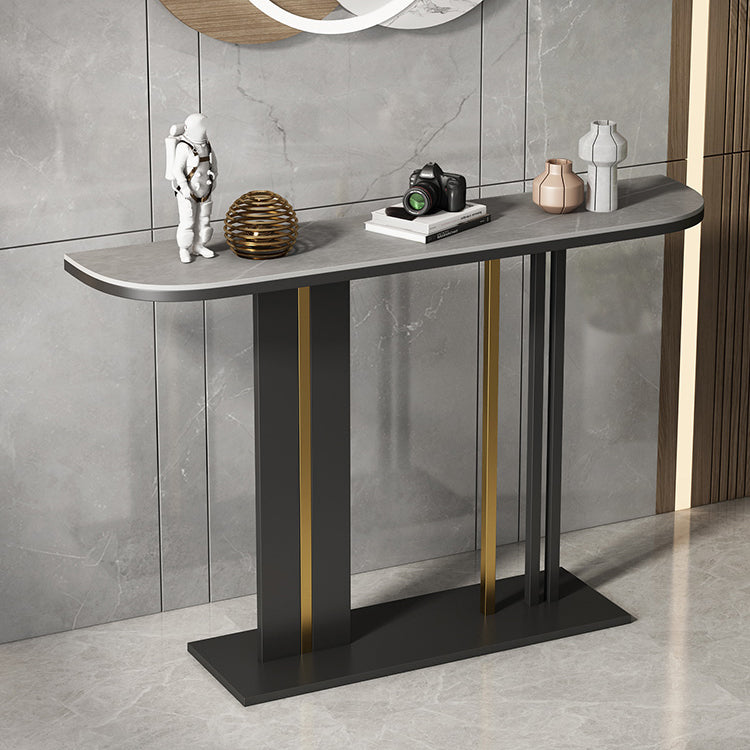 11.8" W Slate Console Stain Resistant Contemporary Console Table