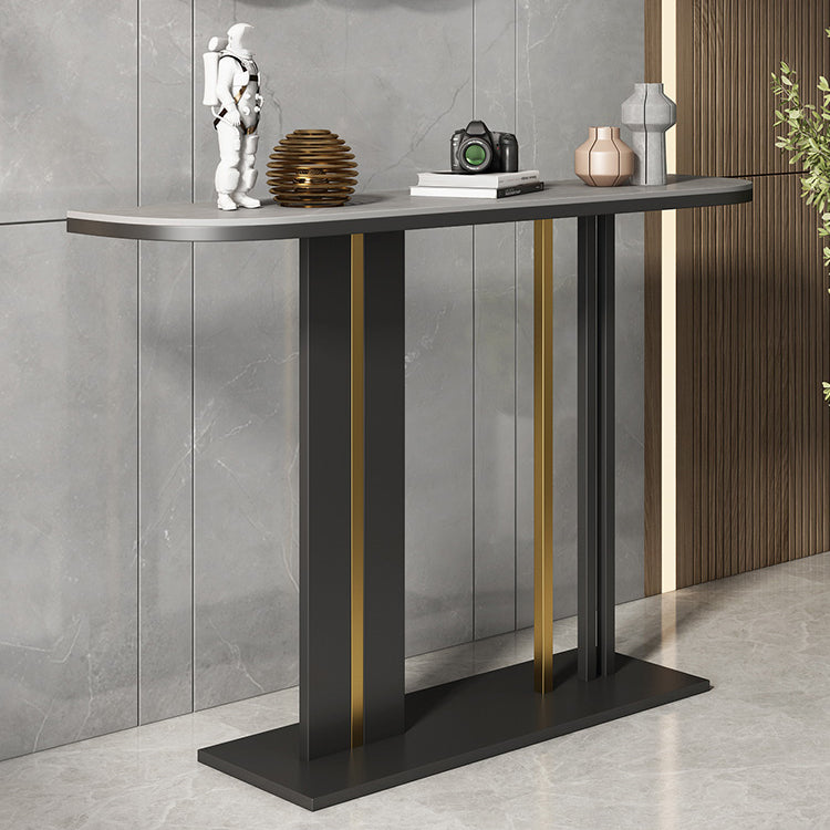 11.8" W Slate Console Stain Resistant Contemporary Console Table