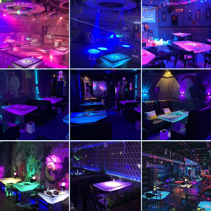 Polyethylene Square Table Industrial Style Restaurant Nightclub Bar Table