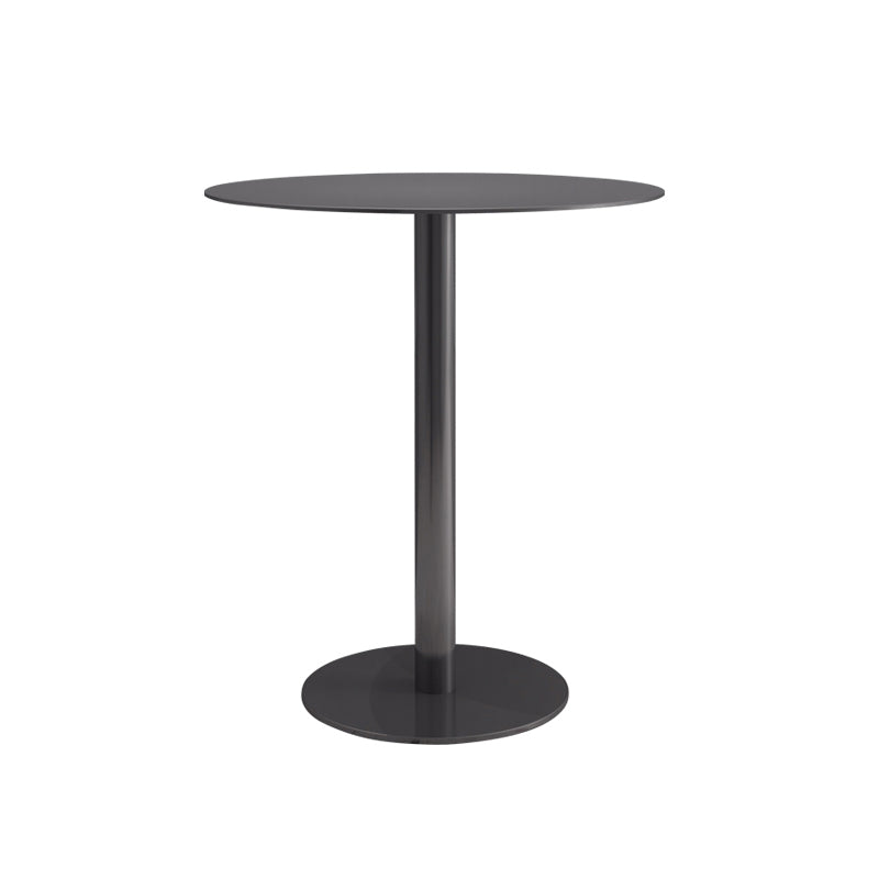 Round Counter Height Metal Dining Table in Steel Industrial Counter Table