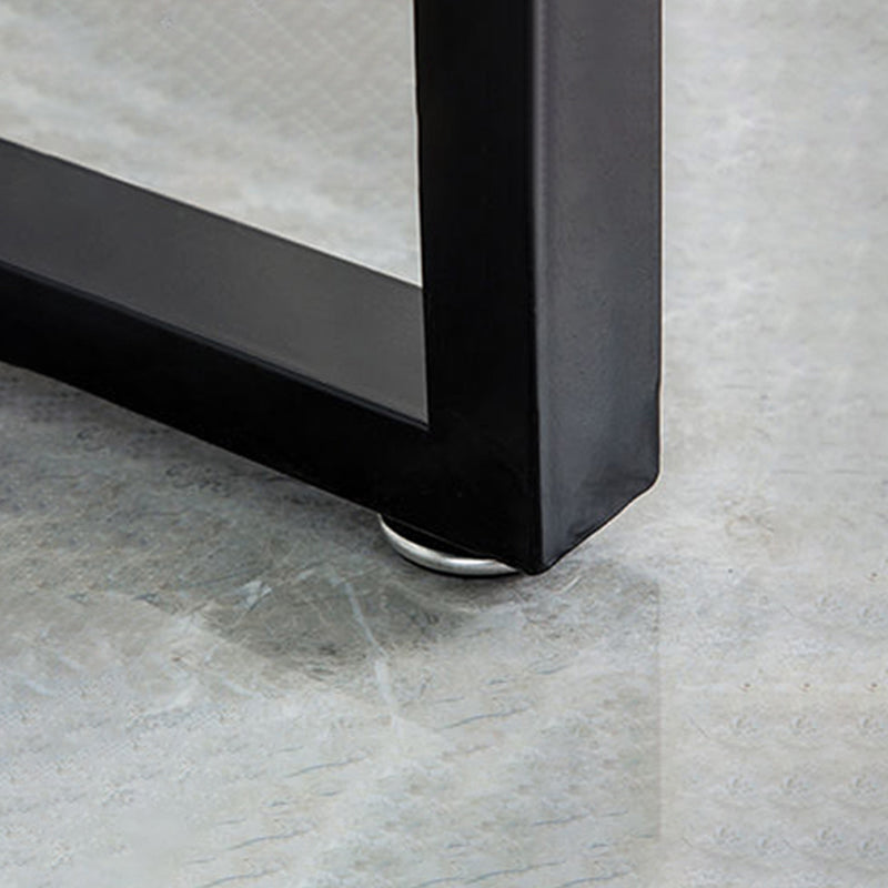 Faux Marble Counter Dining Table Contemporary Metal Base Counter Wine Table