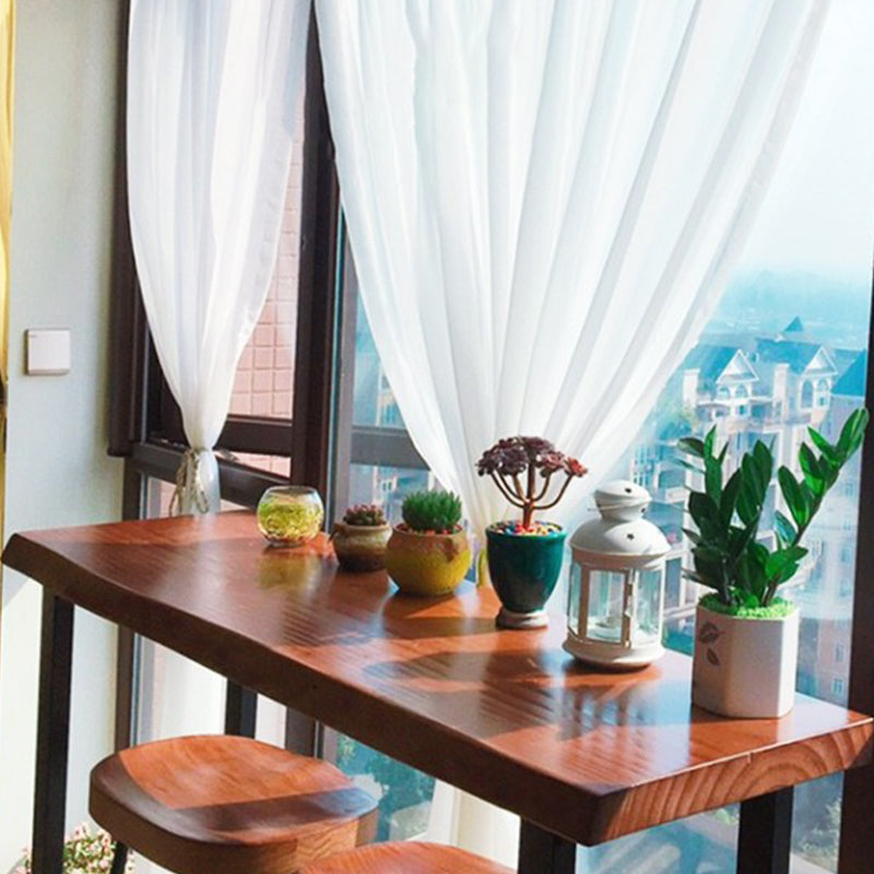 Metal Wood Rectangular Table Modern Minimalist Home Living Room Bar Table