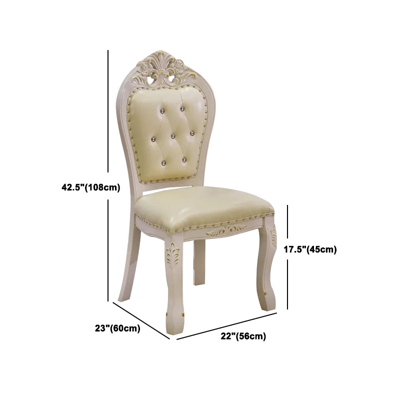 Victoria Style Rectangle Table Set 1/2/5 Pieces Dining Set for Home