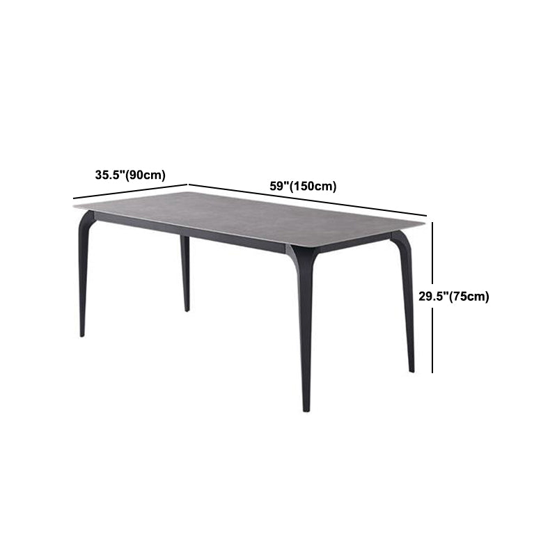 Modern 1/4/5/7 Pieces Rectangle Dining Set Sintered Stone Top Dinette Table Set