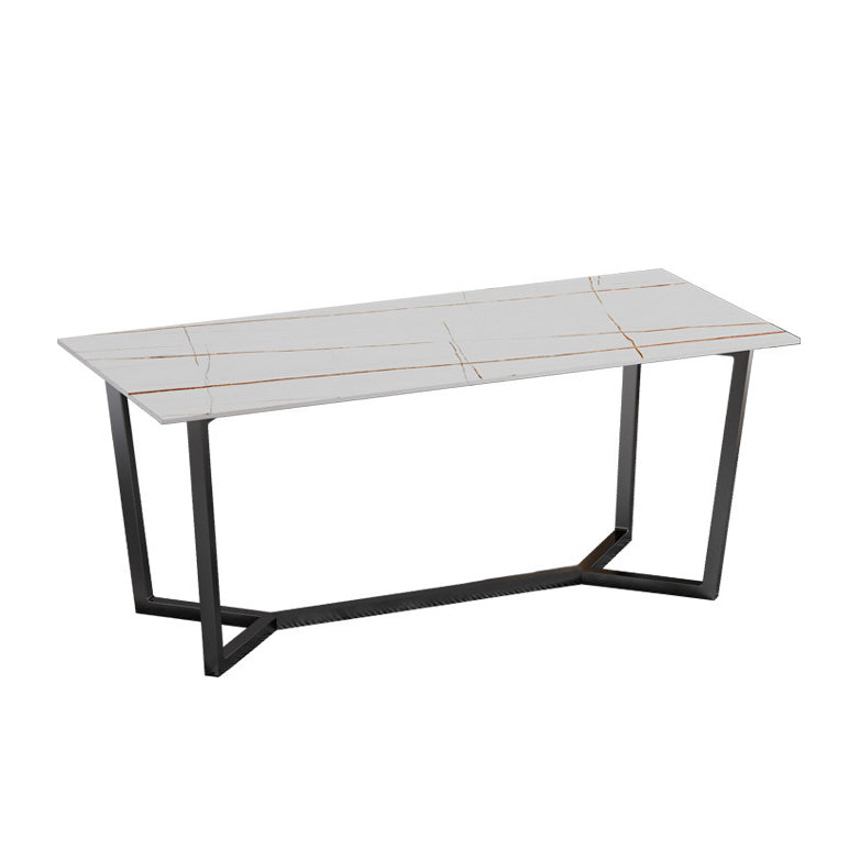 Modern Rectangle Stone Table Set 1/2/7 Pieces Dining Set for Kitchen