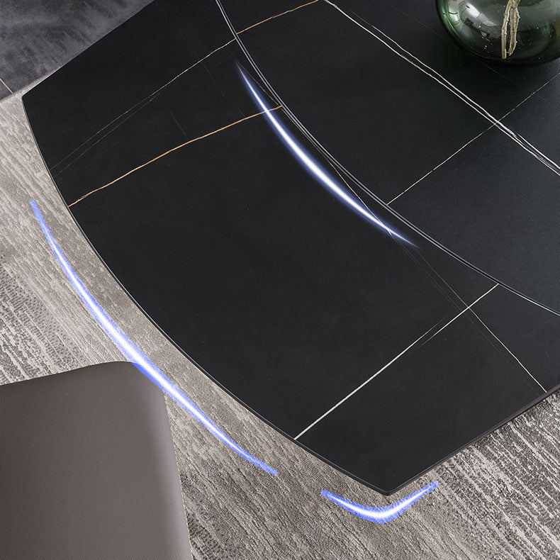 Modern Style Rectangle Stone Table Set 1/2/7 Pieces Dining Set for Kitchen