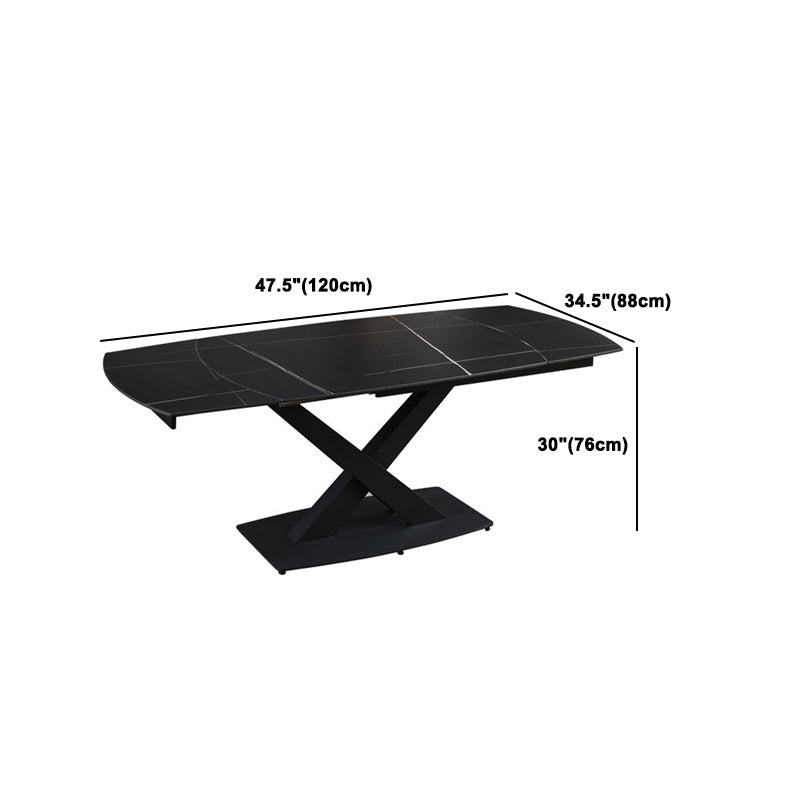 Modern Style Rectangle Stone Table Set 1/2/7 Pieces Dining Set for Kitchen