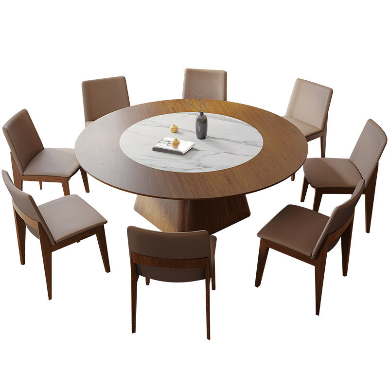 Modern Style Wooden Table Set 1/6/8/9/12 Pieces Dining Set for Kitchen