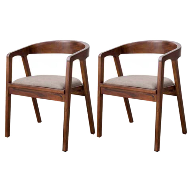 Modern 1/2/4 Pieces Rectangle Dining Set Solid Wood Dining Table with Wooden Chairs