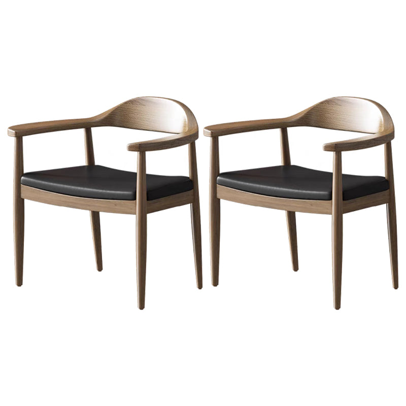 Modern 1/2/4 Pieces Rectangle Dining Set Solid Wood Dining Table with Wooden Chairs