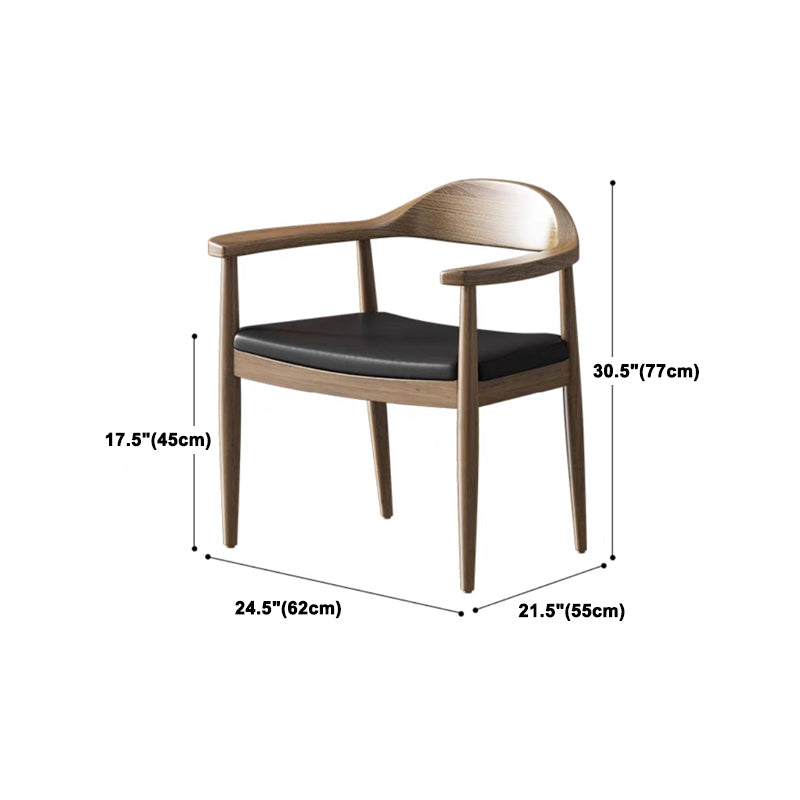 Modern 1/2/4 Pieces Rectangle Dining Set Solid Wood Dining Table with Wooden Chairs