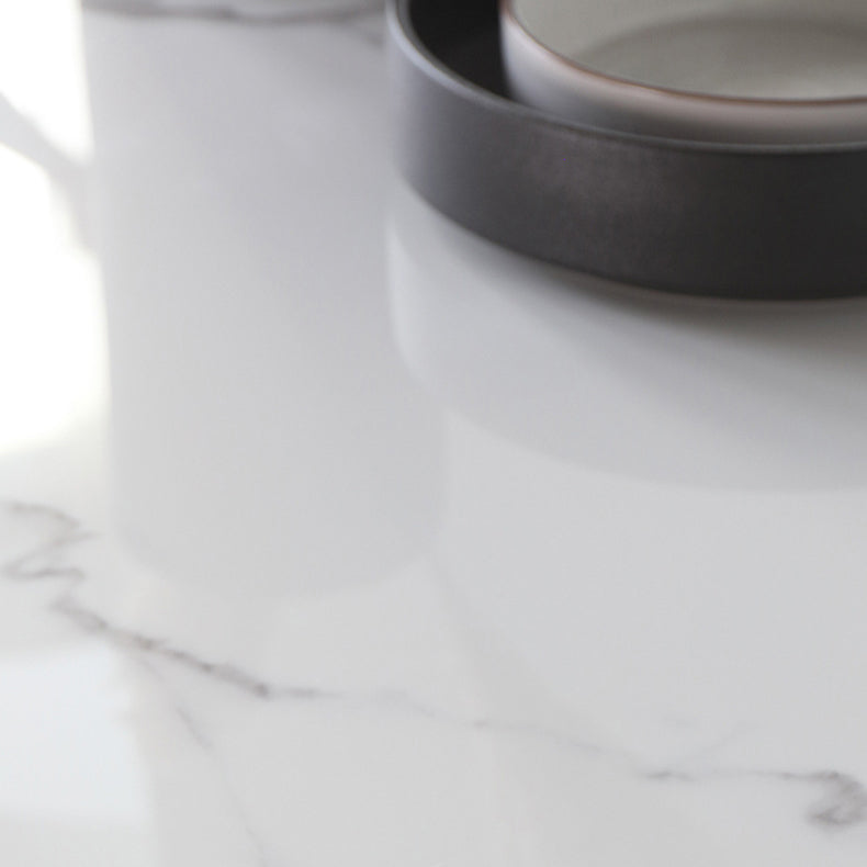 Modern 1/4/5/6 Pieces Rectangle Dining Set Sintered Stone Top Dinette Table Set