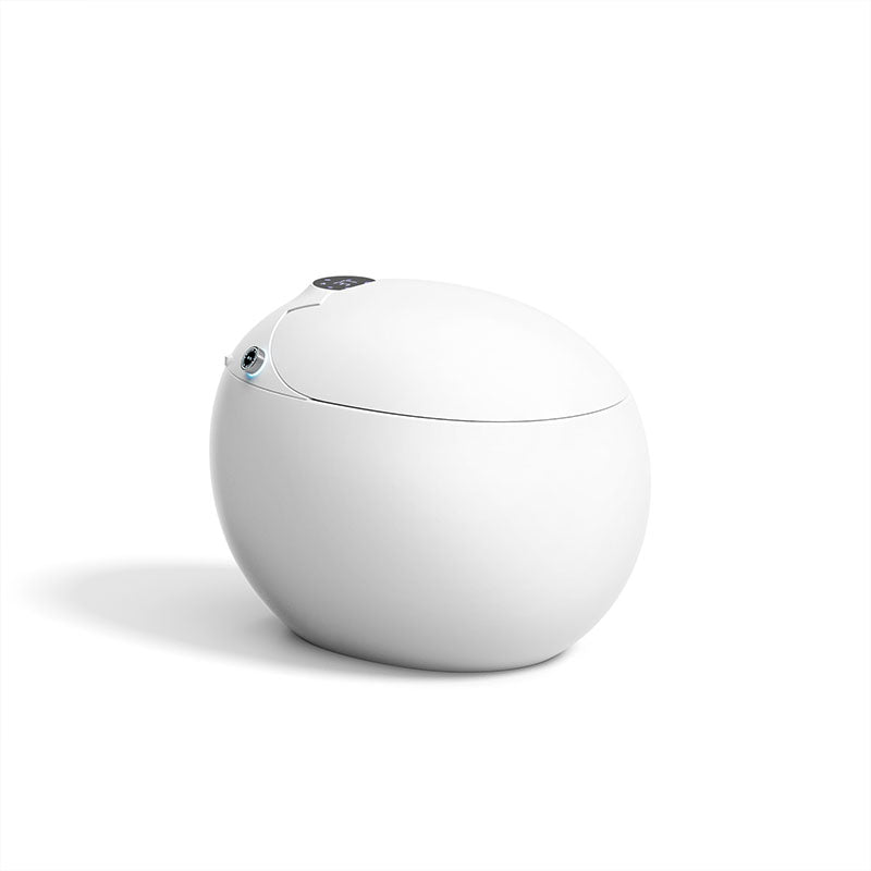 Modern Auto One Piece Toilet Siphon Jet Round Toilet with Sterilization Function