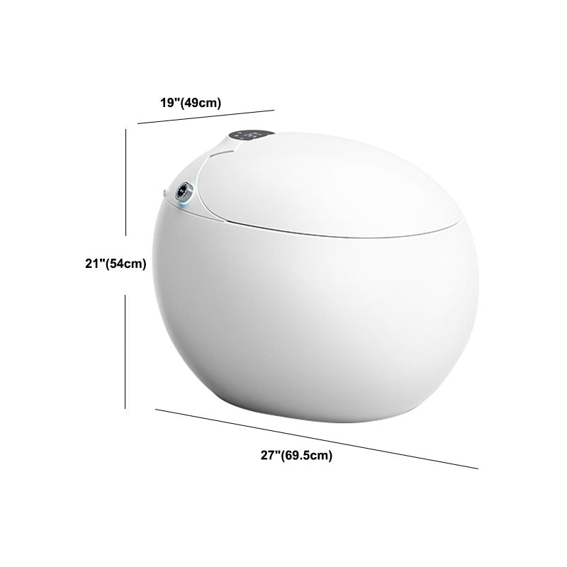 Modern Auto One Piece Toilet Siphon Jet Round Toilet with Sterilization Function