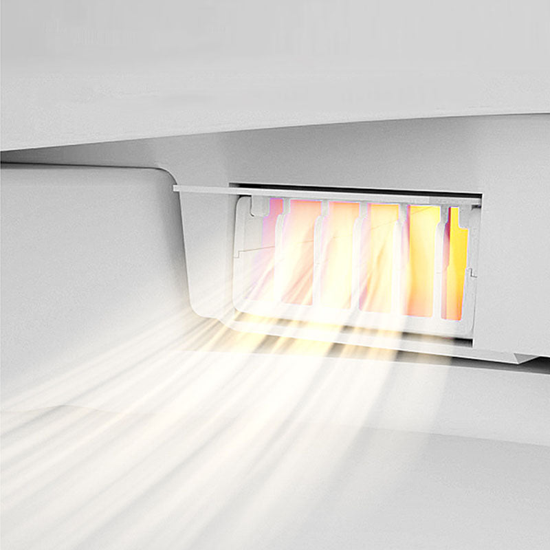 Elongated Toilet Wall Hung 1-Piece Automatic UV Sterilization Toilet with Concealed Tank