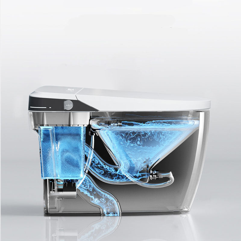 Smart One Piece Toilet Concealed Tank Elongated Toilet with Automatic Flush