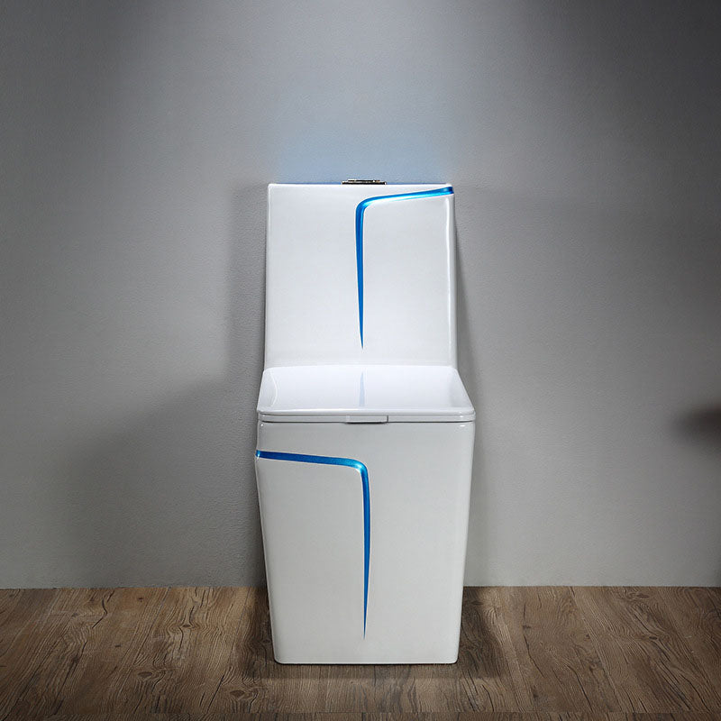 Simple Household Toilet Ceramic Siphon Jet Toilet with Pumping Mute Water-saving