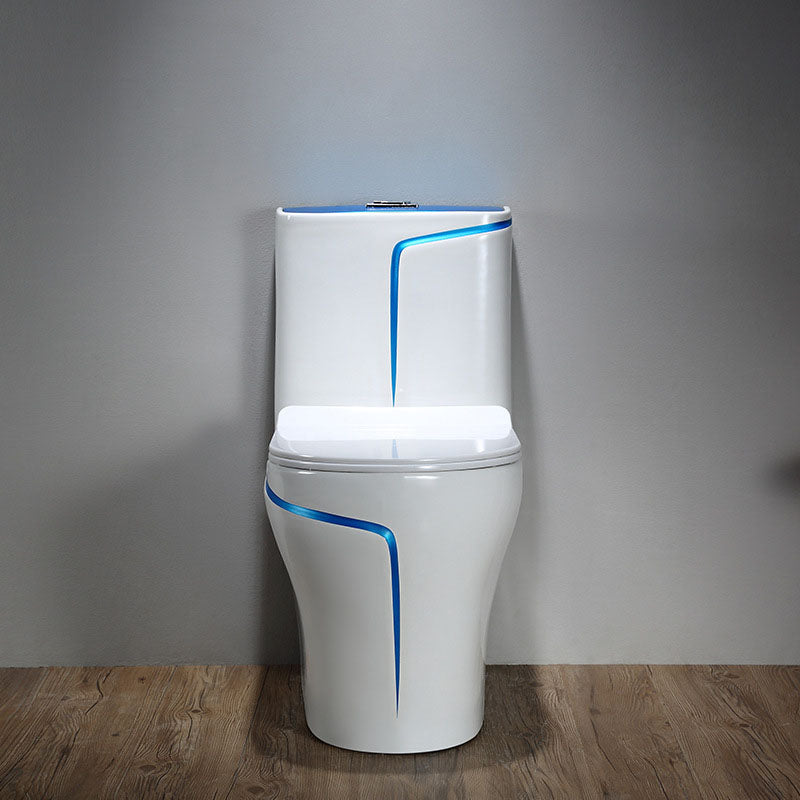 Simple Household Toilet Ceramic Siphon Jet Toilet with Pumping Mute Water-saving
