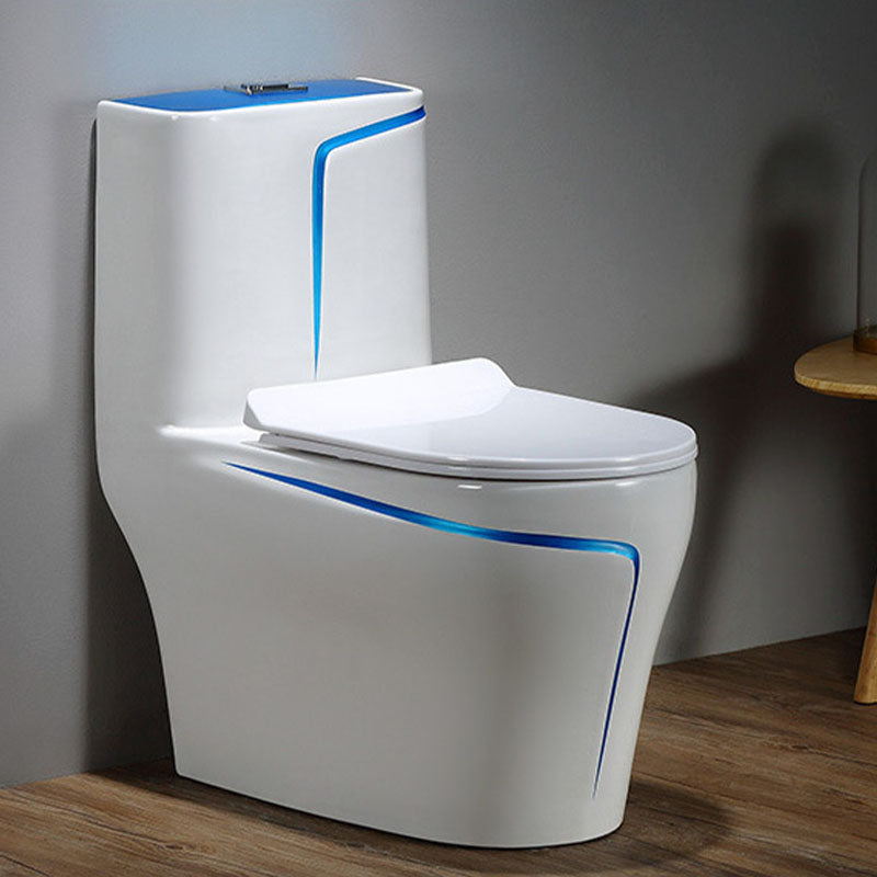 Simple Household Toilet Ceramic Siphon Jet Toilet with Pumping Mute Water-saving