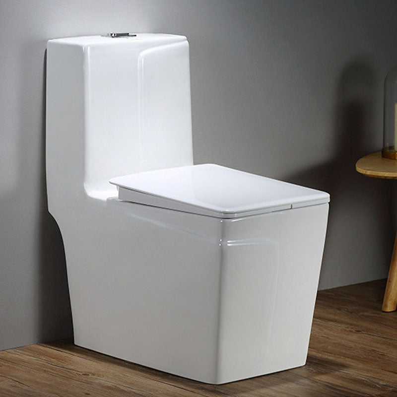 Simple Household Toilet Ceramic Siphon Jet Toilet with Pumping Mute Water-saving