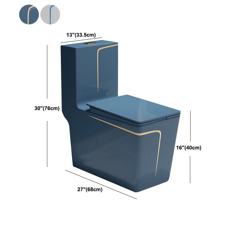 Water-saving Siphon Toilet Ceramic Elongated Dual Flush Household Toilet