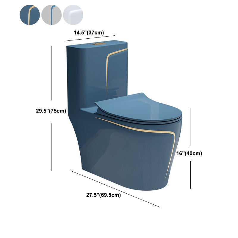 Water-saving Siphon Toilet Ceramic Elongated Dual Flush Household Toilet
