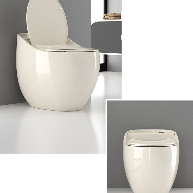 Round Siphon Type Household Toilet Small Apartment Large-caliber Silent Toilet