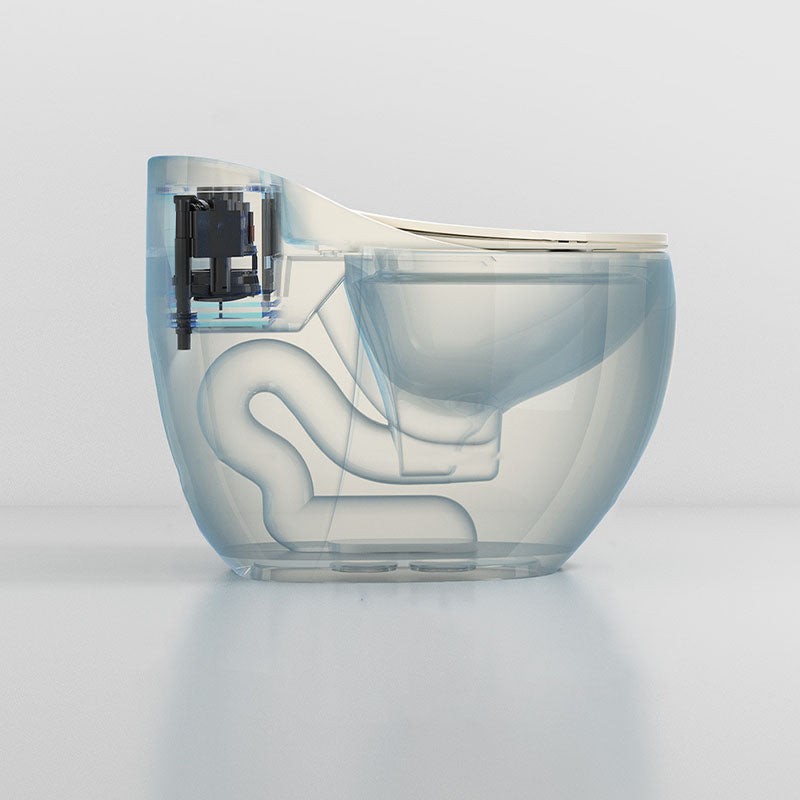 Round Siphon Type Household Toilet Small Apartment Large-caliber Silent Toilet