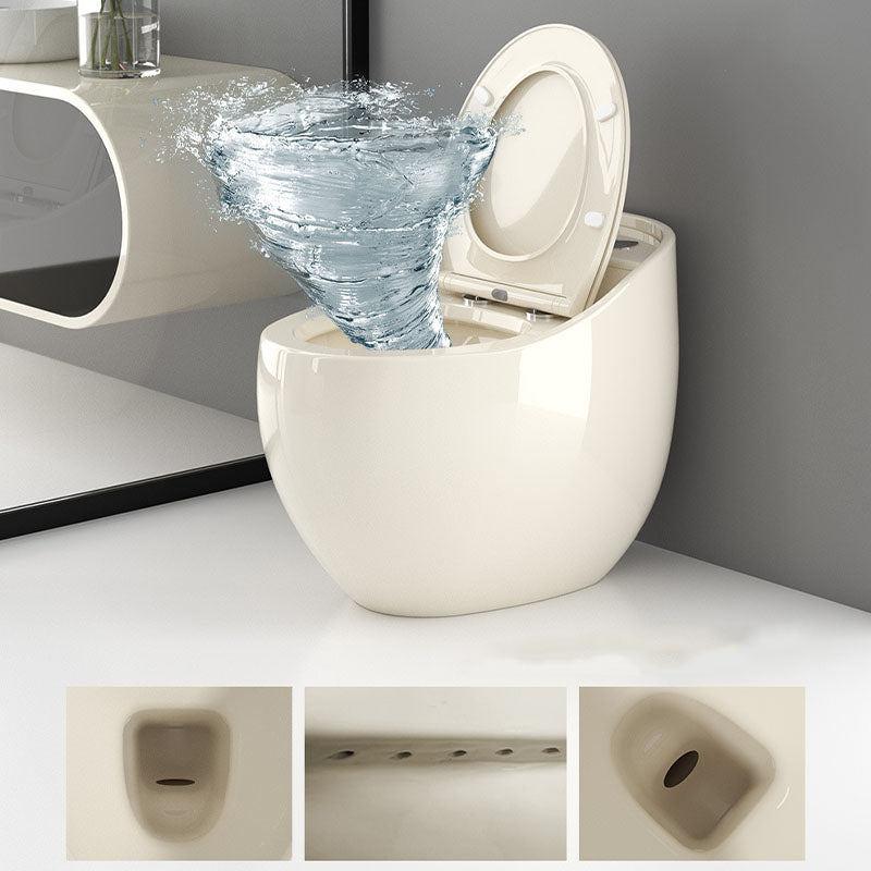 Round Siphon Type Household Toilet Small Apartment Large-caliber Silent Toilet