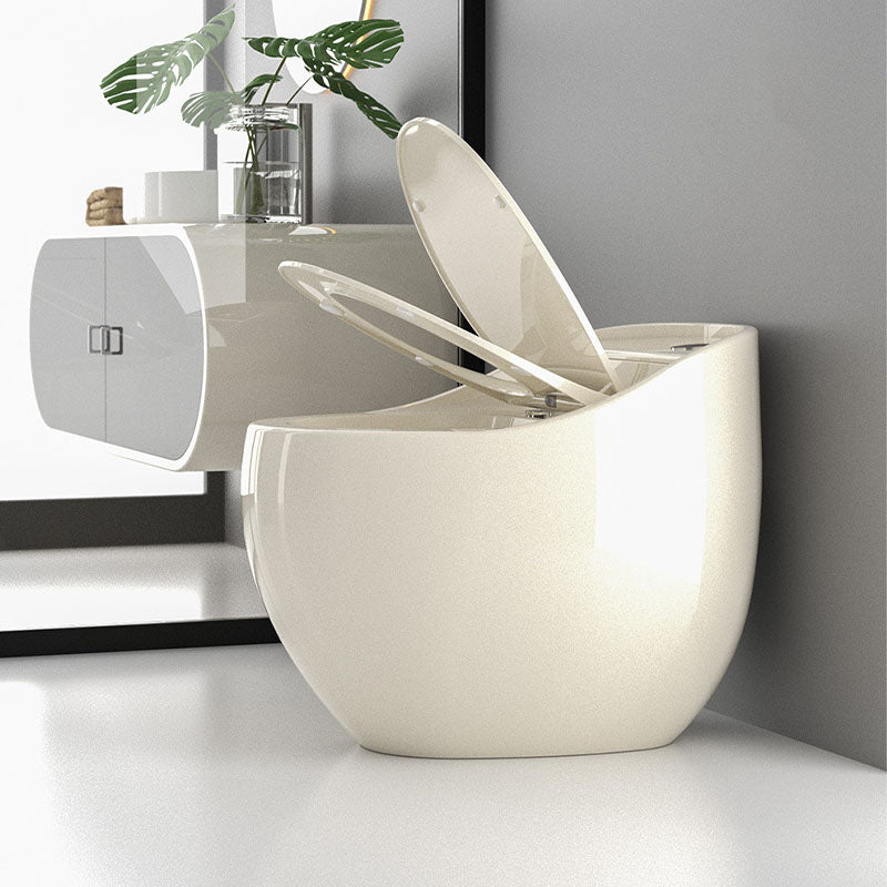 Round Siphon Type Household Toilet Small Apartment Large-caliber Silent Toilet