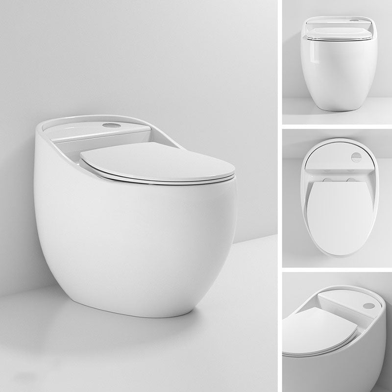 Round Siphon Type Household Toilet Small Apartment Large-caliber Silent Toilet