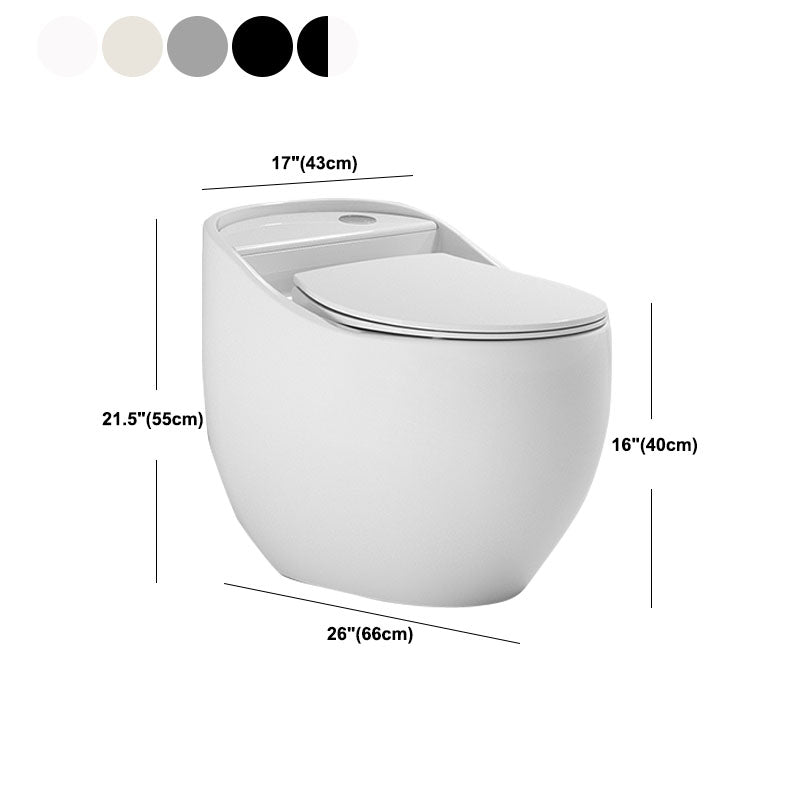 Round Siphon Type Household Toilet Small Apartment Large-caliber Silent Toilet