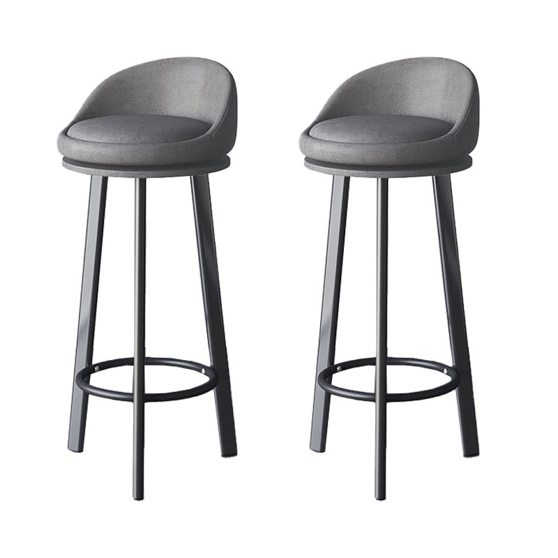 Contemporary Home Swivel Stool Matte Finish Upholstered Bar Stools