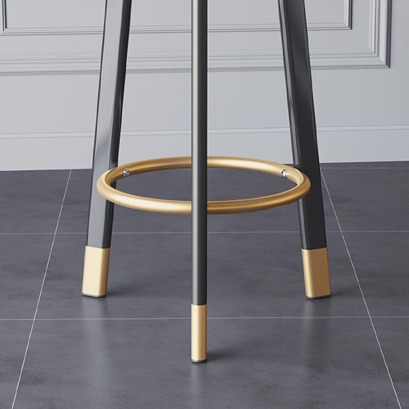 Contemporary Home Swivel Stool Matte Finish Upholstered Bar Stools
