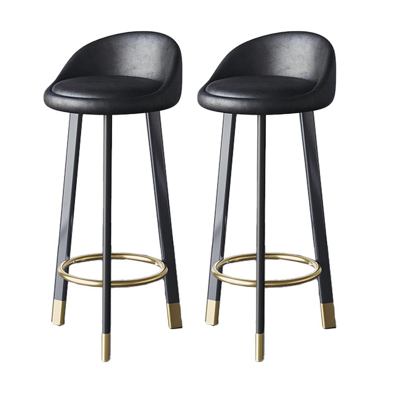 Contemporary Home Swivel Stool Matte Finish Upholstered Bar Stools