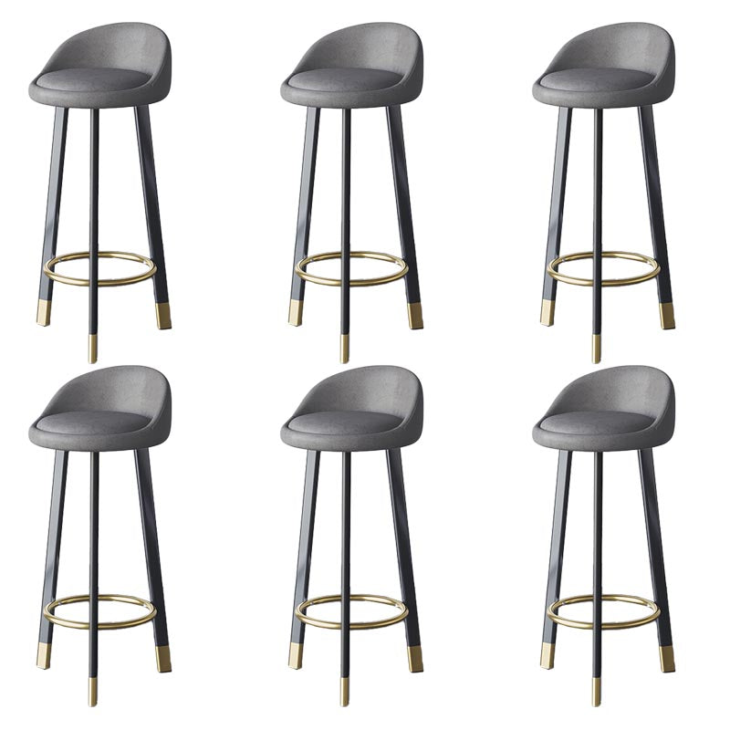 Contemporary Home Swivel Stool Matte Finish Upholstered Bar Stools