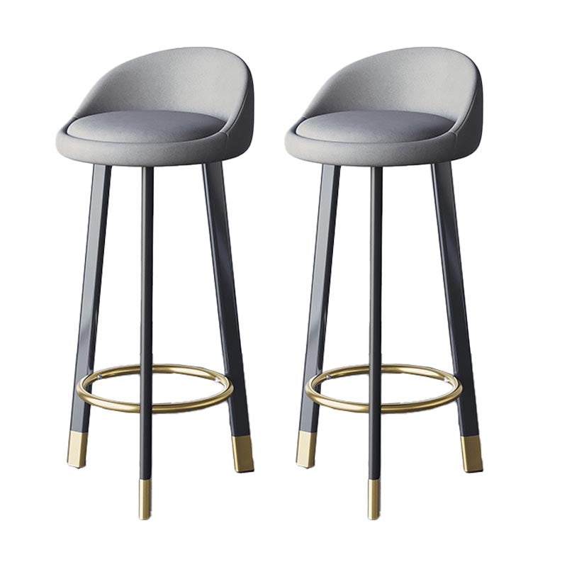 Contemporary Home Swivel Stool Matte Finish Upholstered Bar Stools