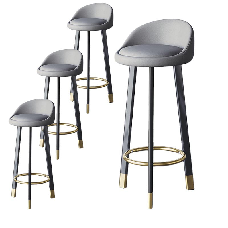 Contemporary Home Swivel Stool Matte Finish Upholstered Bar Stools