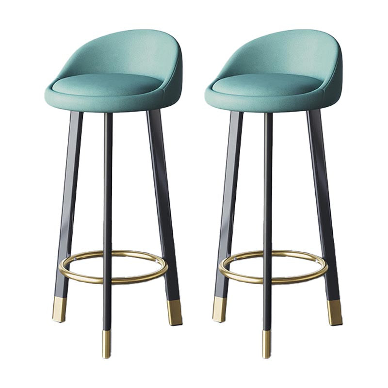 Contemporary Home Swivel Stool Matte Finish Upholstered Bar Stools