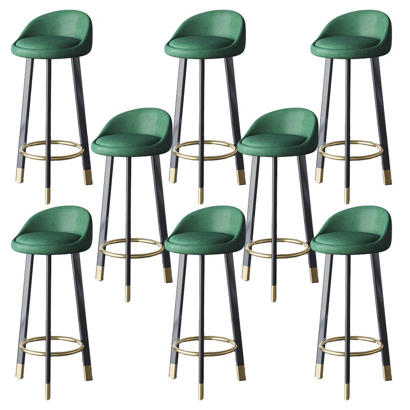 Contemporary Home Swivel Stool Matte Finish Upholstered Bar Stools