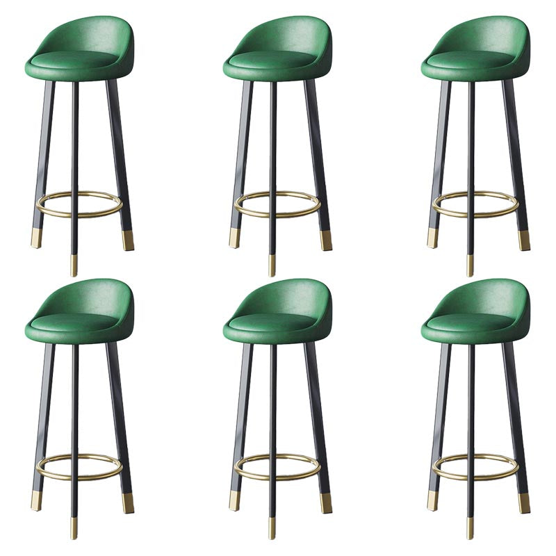 Contemporary Home Swivel Stool Matte Finish Upholstered Bar Stools
